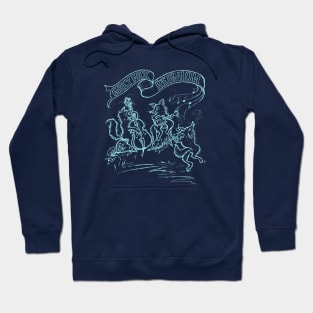 Grey Fox Reunion (aqua outline) ' Hoodie